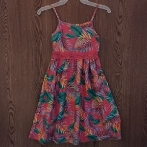 Tropical Print Kids Dress